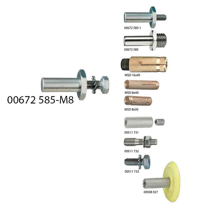 Marking bolt for railway, etc.