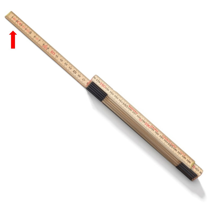 Timber Meter Ruler Meter ruler Hultafors Contact 2m Wood 559, 10-piece — Geofix AB