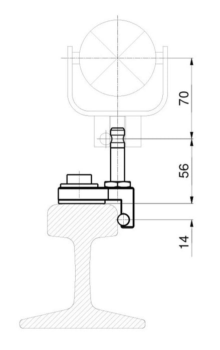 Magnetisk spårvinkel med LEICA-anslutning