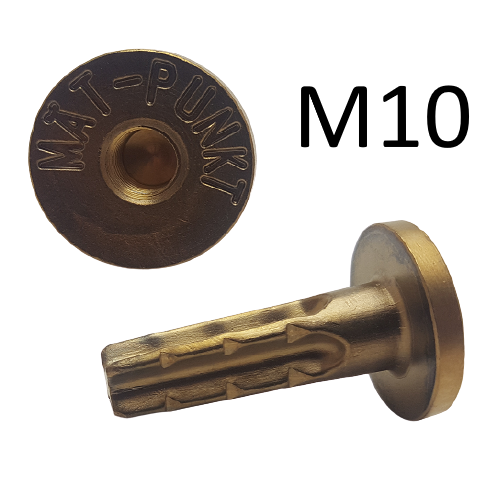 Brass wall bolt for wall, M10