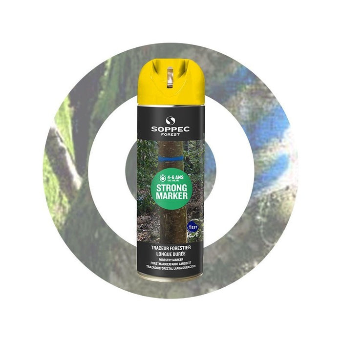 Strong Marker 12-pack, non-fluorescent forest paint with long durability