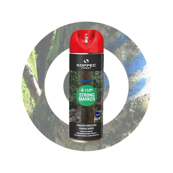 Strong Marker 12-pack, non-fluorescent forest paint with long durability