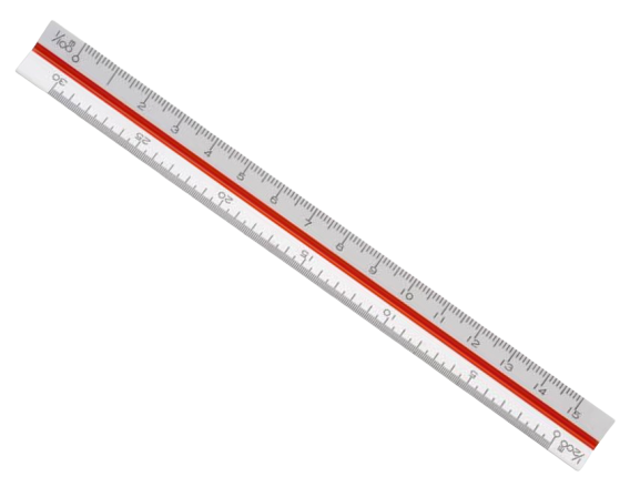 Scale bar 1:100-600 15cm