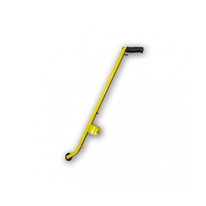 Long yellow steel paint applicator