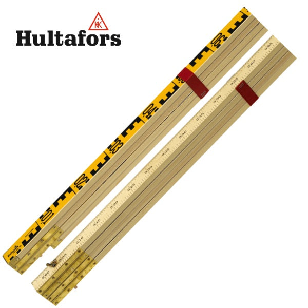 Level rod Hultafors, 4 meters, vial