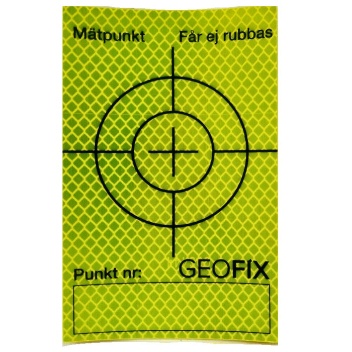 Measuring mark Reflex Lime yellow with writing box X-large