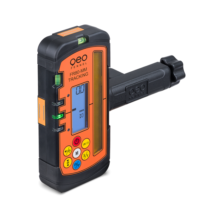 FR 80-MM Tracking Receiver for rotating laser RED and GREEN 