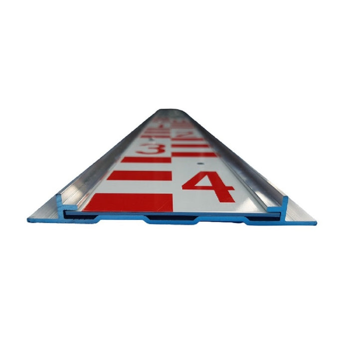 Water level gauge / Level scale 2m in aluminum profile