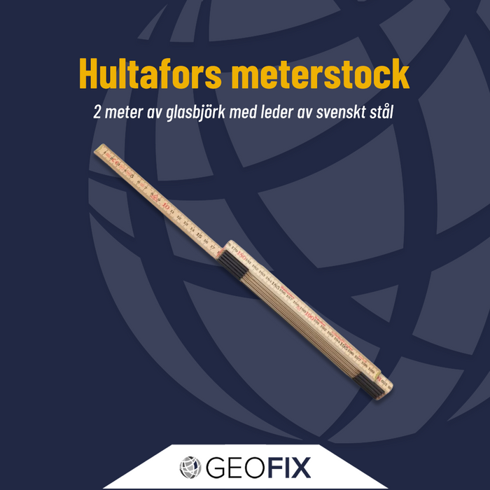 Meter ruler Hultafors Contact 2m Wood 559, 10-piece