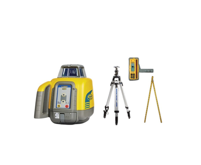Planlaserpaket - LL1505C Planlaser inkl HL760 Mottagare, stativ & Stång