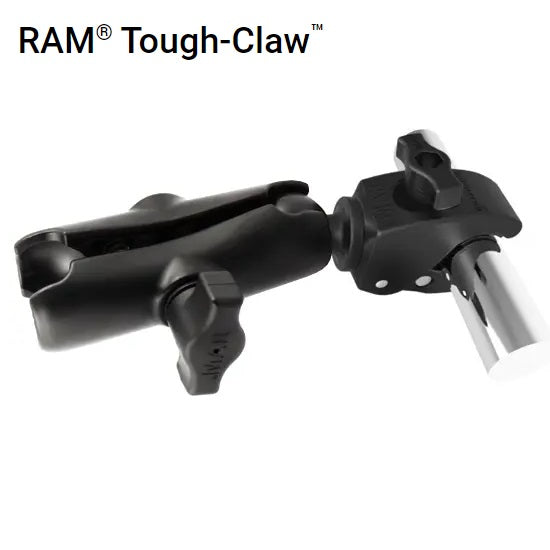 Rod mount RAM with articulated arm 1''