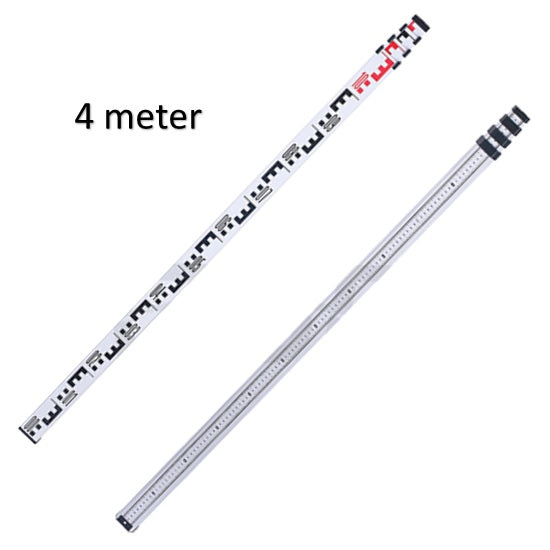 Leveling rod 4m, telescopic