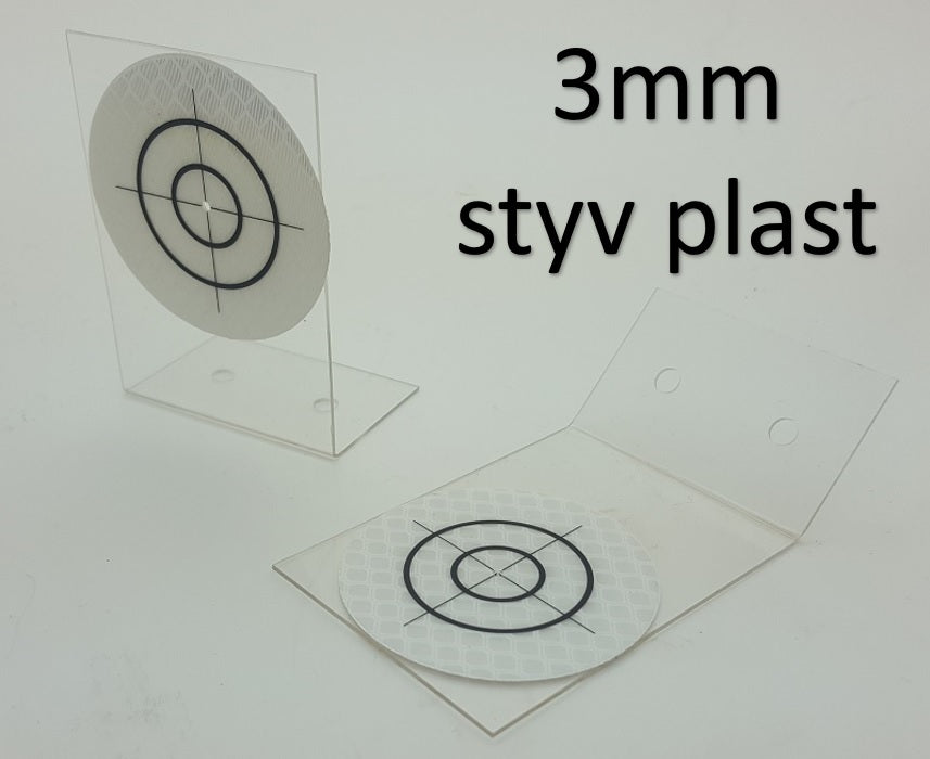 Plastic angle 45° or 90° 3mm with reflective tape